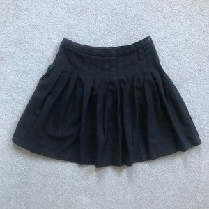 Lands' End Kids Black Pleated Skirt